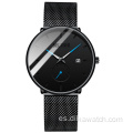 BELUSHI B-017 nuevo reloj para hombre de negocios informal de cuarzo reloj de pulsera barato impermeable cinturón de malla luminosa moda de moda